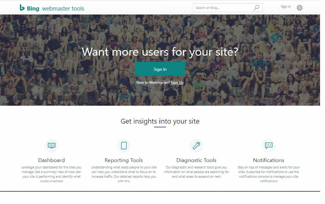 Bing Webmaster SEO Tool