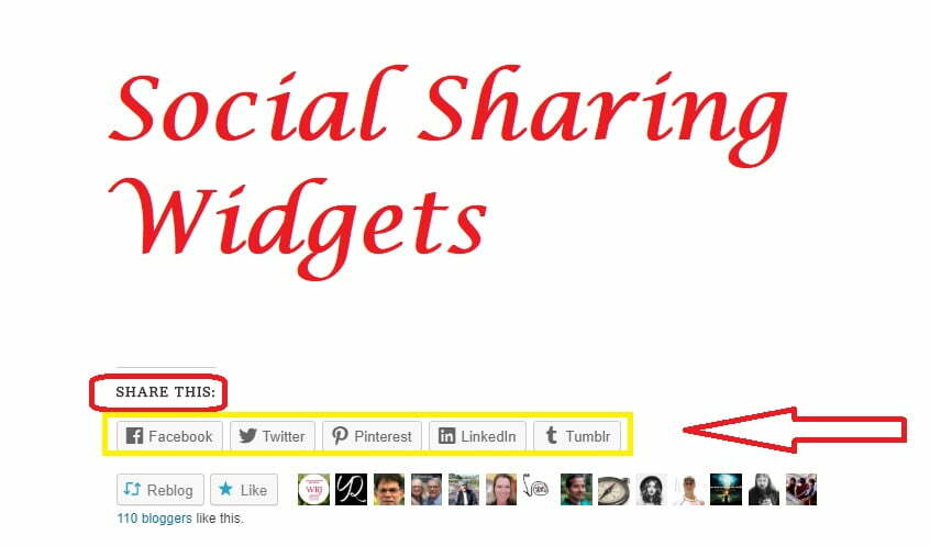 Social Sharing Widgets