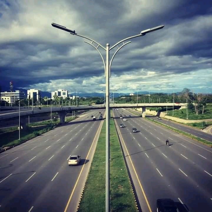 Islamabad Expressway and Beautiful clouds
