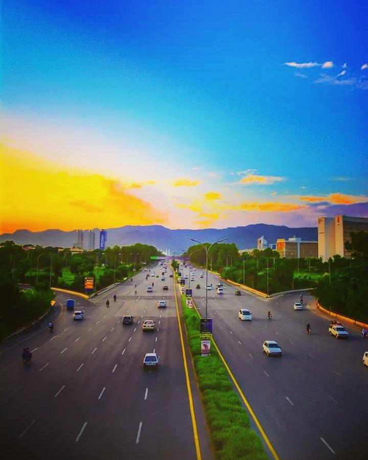 Islamabad Expressway Sunset
