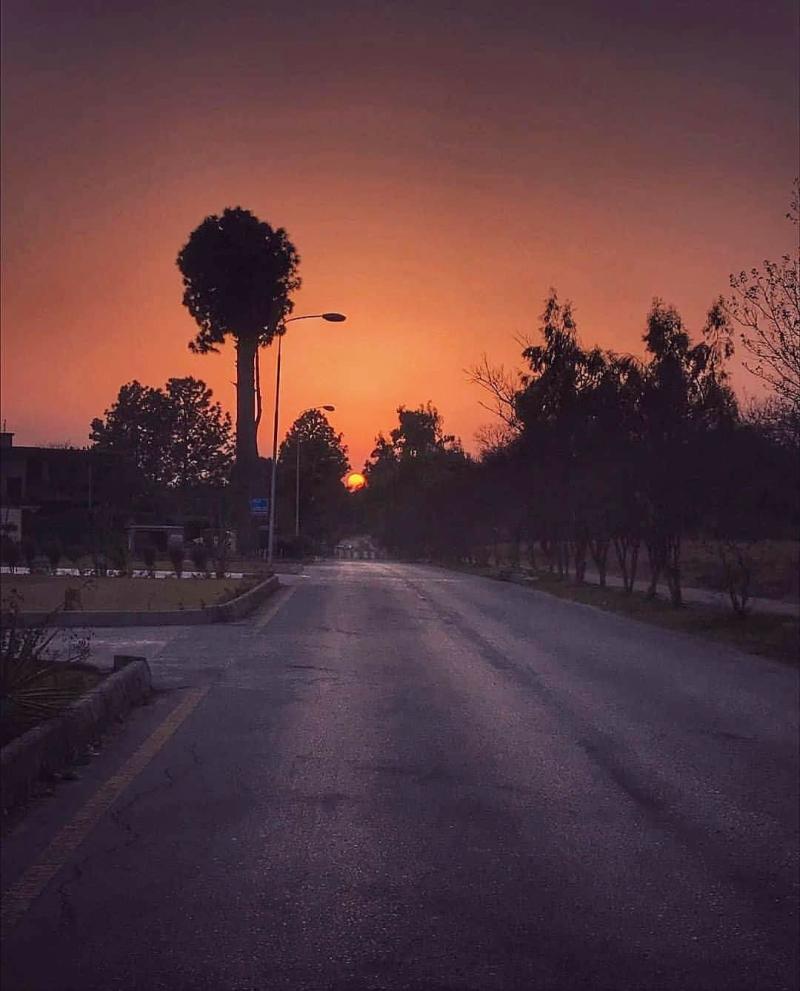 Sunset view in Islamabad