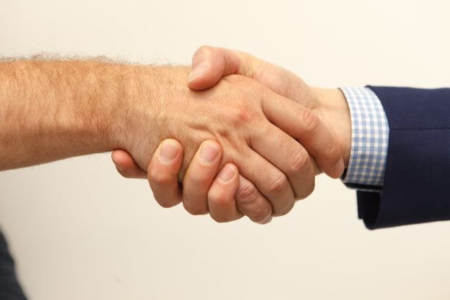 Handshake in job Interview