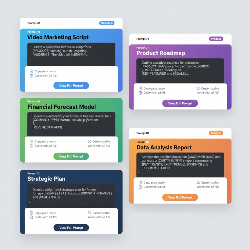 Preview of ChatGPT Prompt [number] for [category] - [prompt name] template for professionals